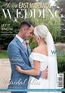 Cover of the December/January 2021/2022 issue of Your East Midlands Wedding magazine