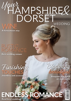 Cover of the March/April 2024 issue of Your Hampshire & Dorset Wedding magazine