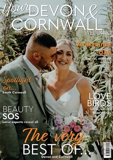 Cover of the January/February 2024 issue of Your Devon & Cornwall Wedding magazine