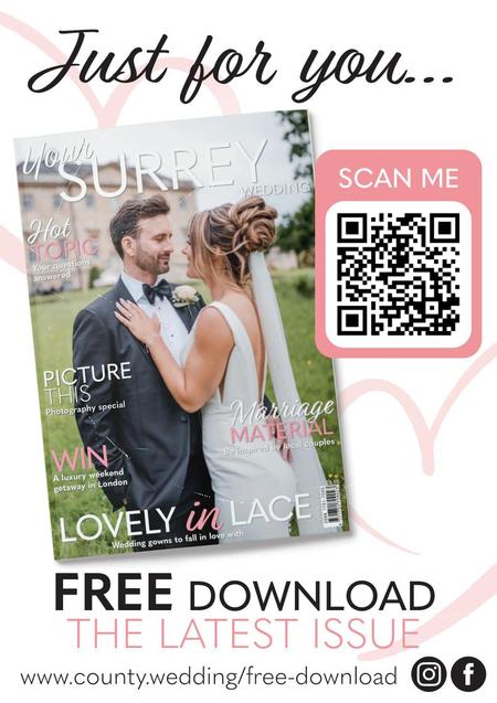 View a flyer to promote Your Surrey Wedding magazine