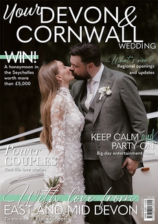 Cover of the March/April 2026 issue of Your Devon & Cornwall Wedding magazine