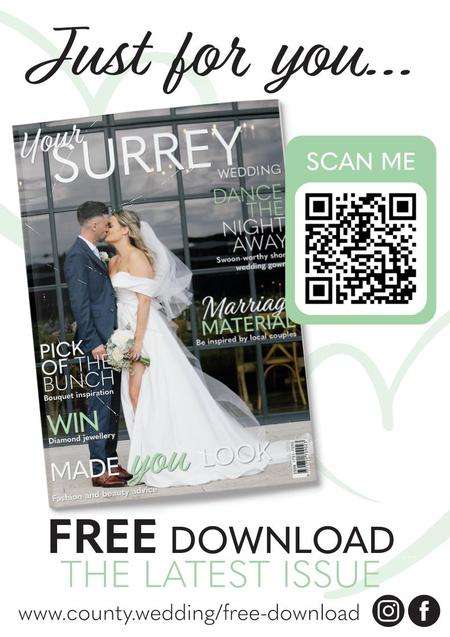 View a flyer to promote Your Surrey Wedding magazine
