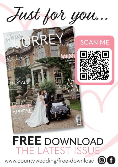 View a flyer to promote Your Surrey Wedding magazine