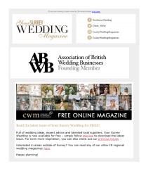 Your Surrey Wedding magazine - July 2022 newsletter