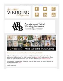 Your Surrey Wedding magazine - January 2023 newsletter
