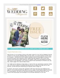 Your Surrey Wedding magazine - September 2023 newsletter