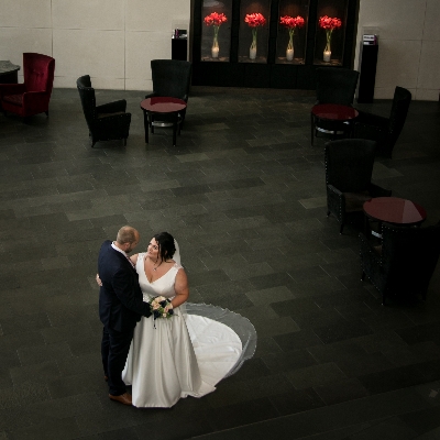 Sarah and Liam tied the knot at Brooklands Hotel