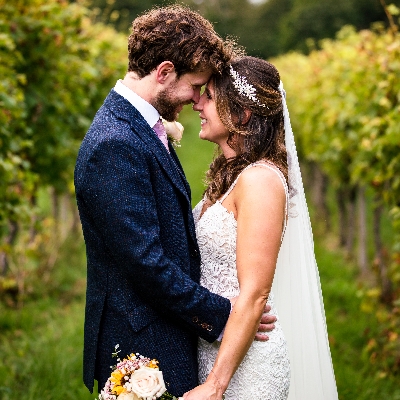 Jo and Greg celebrated with their friends and family at Denbies Wine Estate