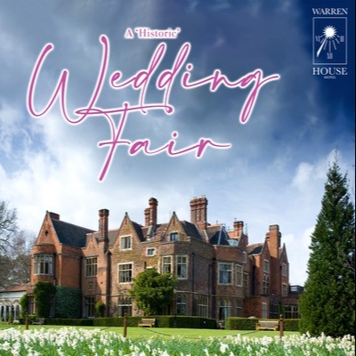 Warren House are hosting a wedding fair on 8th May, 2022