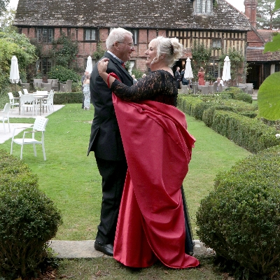 Linda and Geoffrey celebrated their big day surrounded by friends and family at Langshott Manor