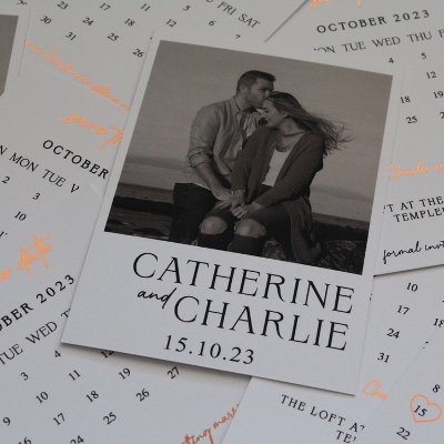 Cunningly Creative Design Studio specialises in modern and contemporary wedding stationery