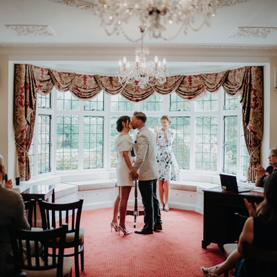 Weybridge Register Office offers a landscaped garden for summer nuptials