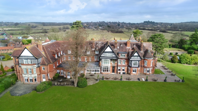 Aerial view of Woodlands Park Hotel, Cobham