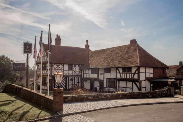 Outside the Lythe Hill Hotel & Spa, Haslemere