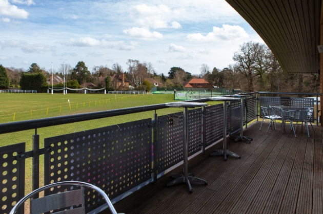 The balcony at Cobham Curve, Cobham