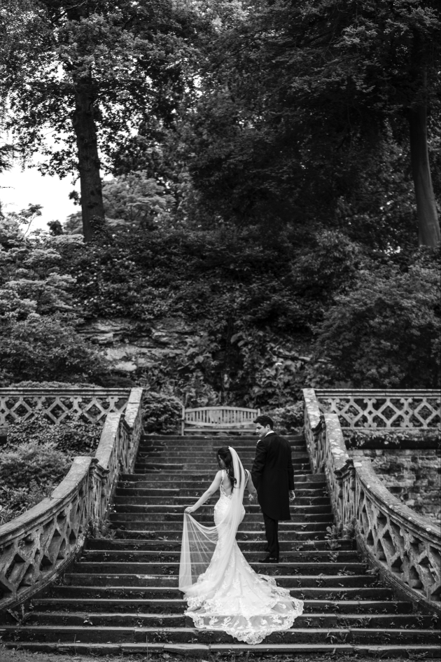 Couple on stairs