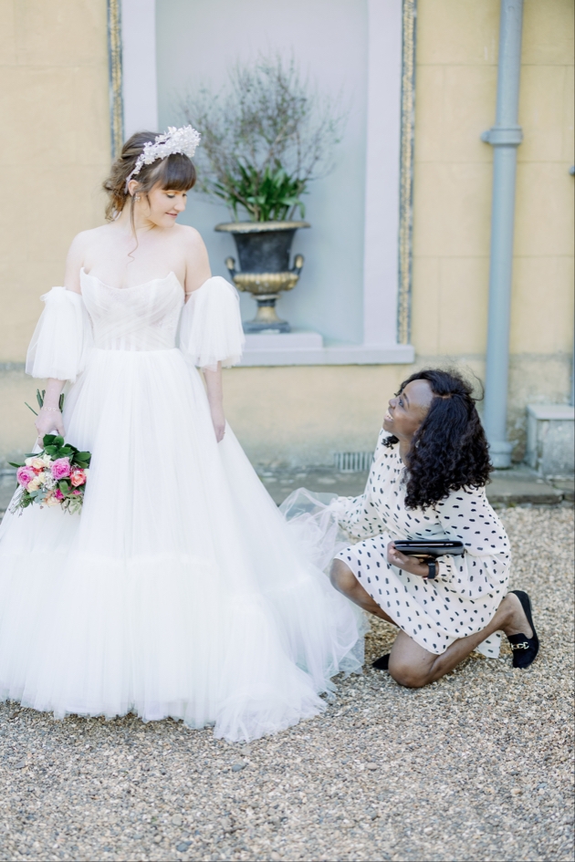Bride and wedding planner