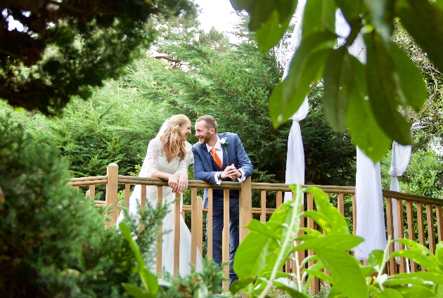 Couple on a bridge