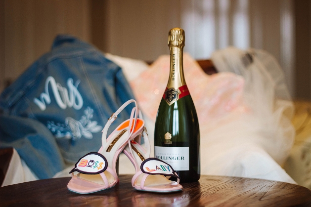 Champagne and shoes