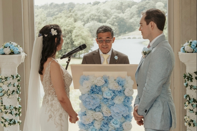 Couple at the altar