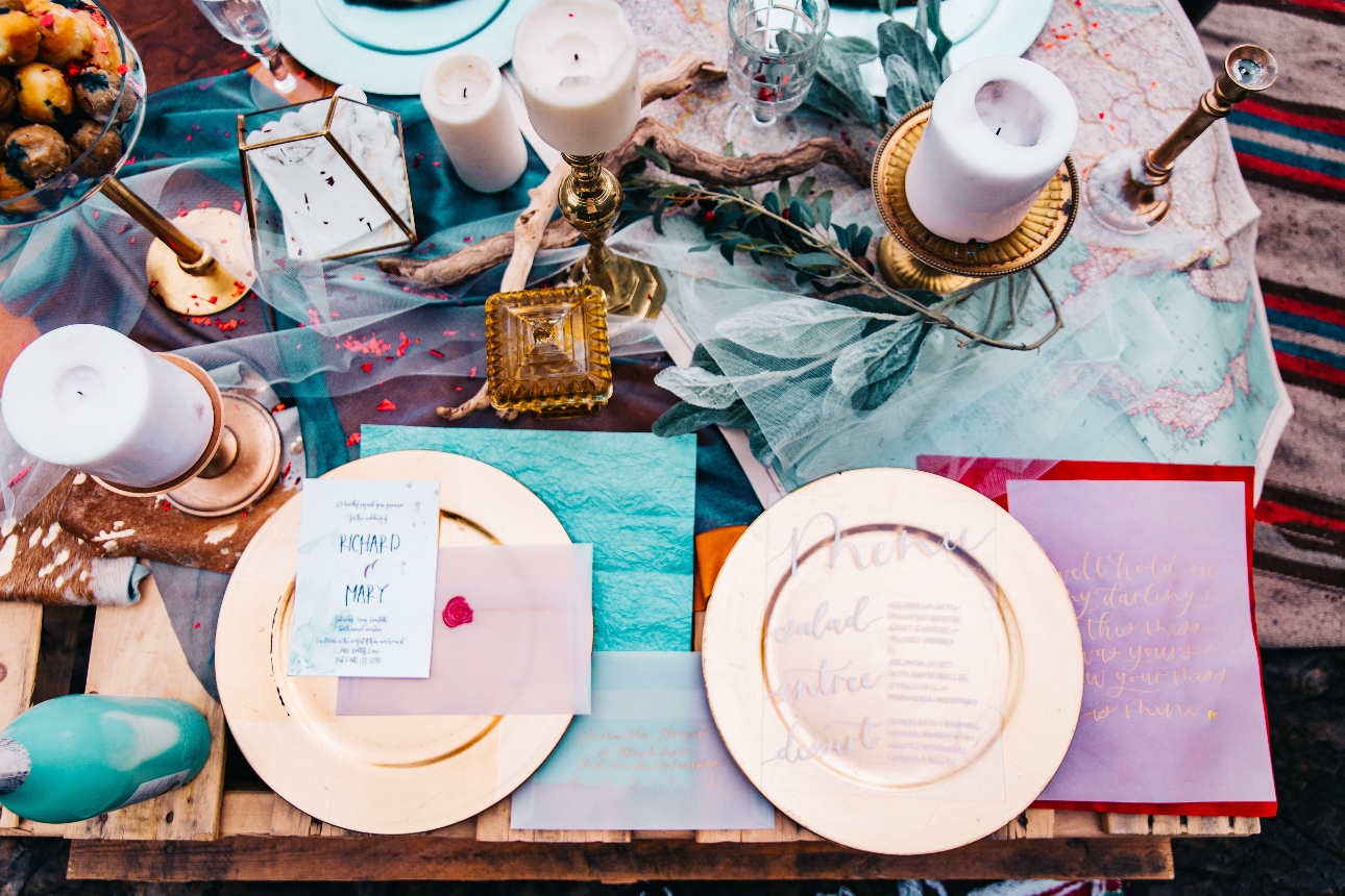 colourful tablescape