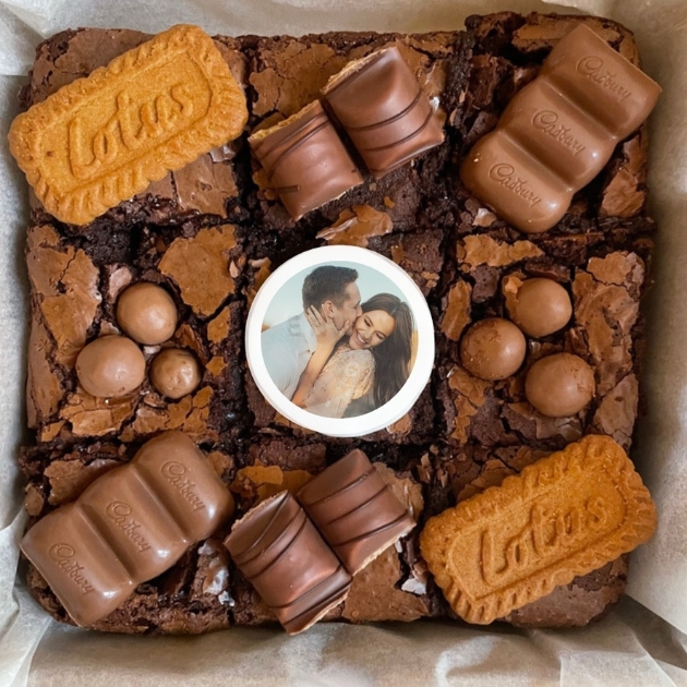 Personalised brownies by Brownie Me
